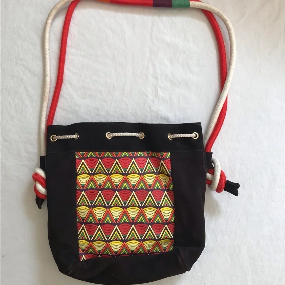 South Africa Bucket Bag Drawstring Boho Bag